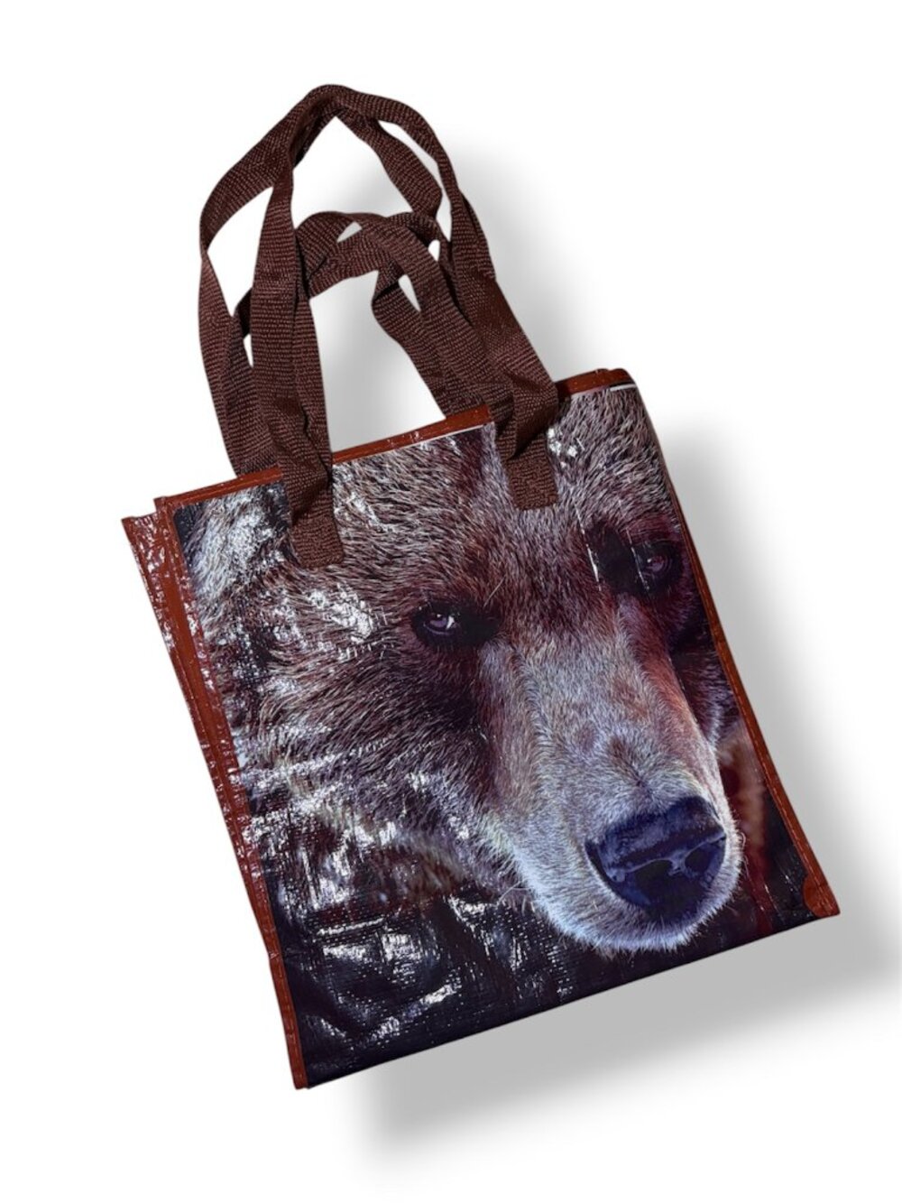 Bear & Snow Winter Theme Grocery Shopping Tote